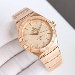 Omega Constellation 41MM 8900/8901 Movement Ceramic Bezel Gold/Rose Gold Stainless Steel Strap Watch